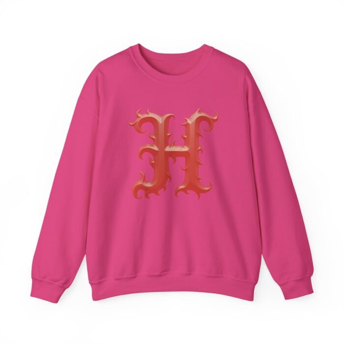Stylish Initial Letter H - Print Unisex Crewneck Sweatshirt - Image 24