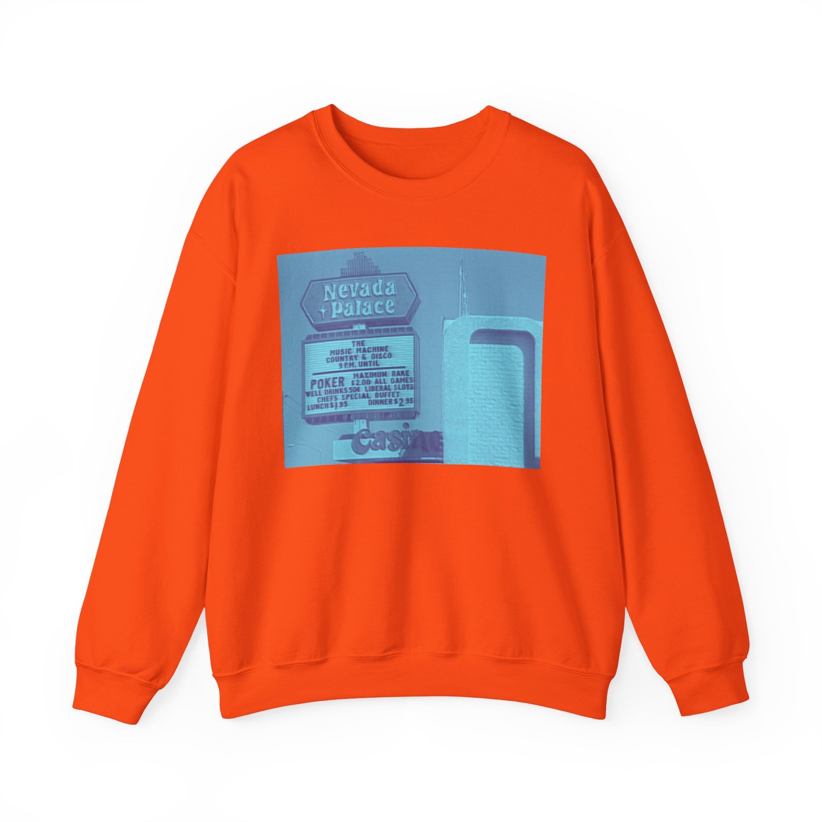 Retro Nevada Palace Sweatshirt - Unisex Cozy Crewneck, Vintage Travel Gift, Casual Everyday Wear, Perfect for Road Trips, Nostalgic Fashion - Image 14