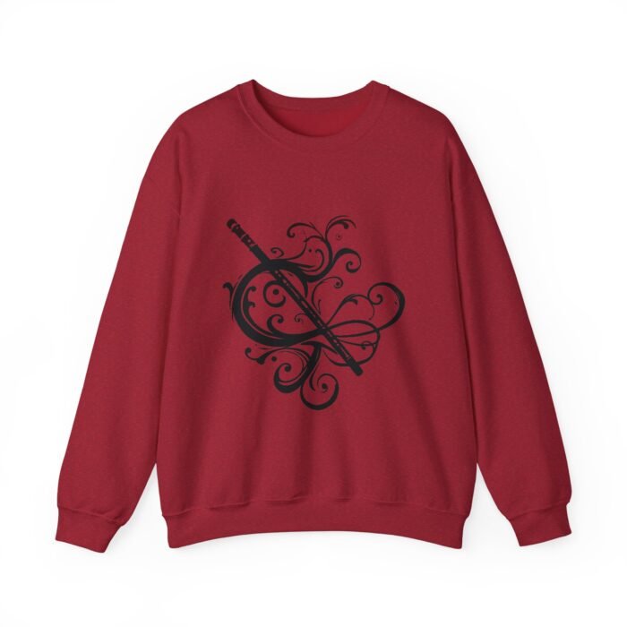 Musical Flute Crewneck Sweatshirt | Cozy Winter Wear, Unisex Sweatshirt, Casual Style, Gift for Her, Music Lover's Apparel - Image 26