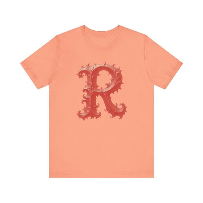 Monogram Initial Letter R Tee - Vintage Style Graphic T-Shirt