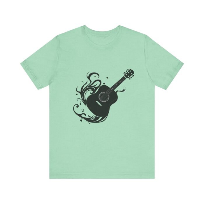 Acoustic Guitar Flow Unisex Tee - Perfect for Musicians, Music Lovers, Concertgoers | Gifts for Birthdays, Holidays, Music Festivals