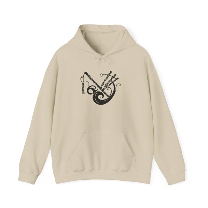 Musical Vibes Bagpipes Hooded Sweatshirt - Cozy Unisex Hoodie, Music Lover Gift, Unique Graphic Design, Perfect for Celebrations, Warm and Stylish - Image 8