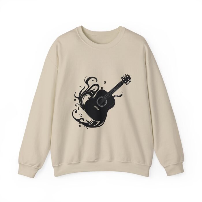 Vintage Acoustic Guitar Graphic Sweatshirt - Music Lover Gift, Cozy Crewneck for Concerts, Unisex Sweater for Musicians, Perfect for Birthdays - Image 8
