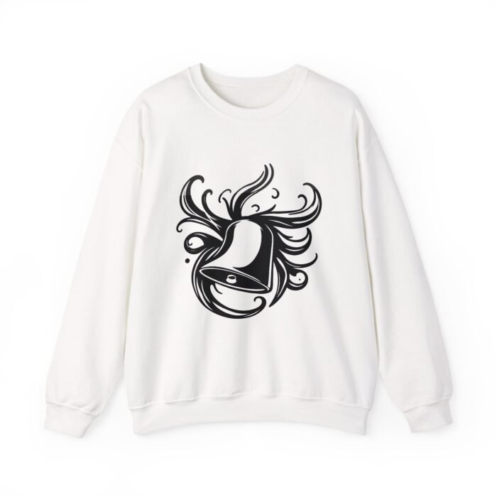 Artistic Music Bell Crewneck Sweatshirt - Cozy Unisex Pullover, Casual Wear, Gift for Art Lovers, Fall Fashion, Lightweight Sweatshirt - Image 6
