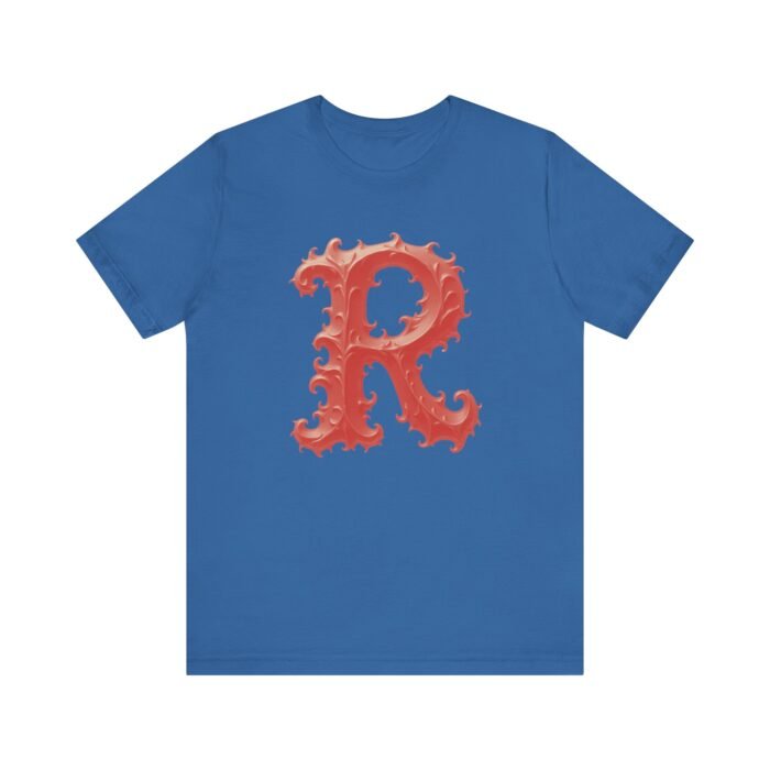 Monogram Initial Letter R Tee - Vintage Style Graphic T-Shirt - Image 20