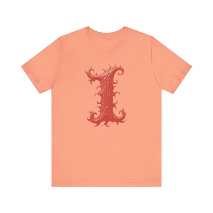 Monogram Initial Letter I Design Unisex Jersey Tee - Perfect for Creative Souls - Image 16