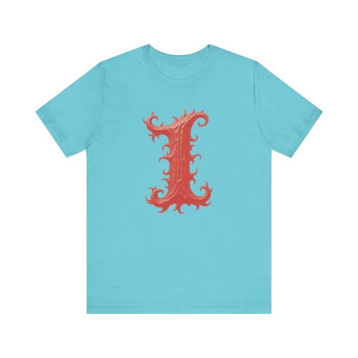 Monogram Initial Letter I Design Unisex Jersey Tee - Perfect for Creative Souls - Image 20