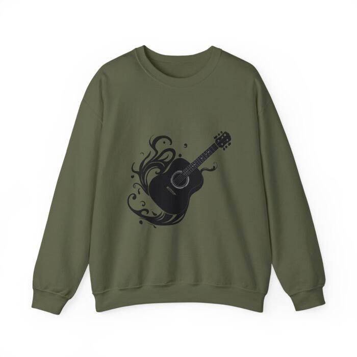 Vintage Acoustic Guitar Graphic Sweatshirt - Music Lover Gift, Cozy Crewneck for Concerts, Unisex Sweater for Musicians, Perfect for Birthdays - Image 14