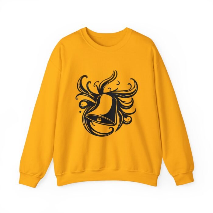 Artistic Music Bell Crewneck Sweatshirt - Cozy Unisex Pullover, Casual Wear, Gift for Art Lovers, Fall Fashion, Lightweight Sweatshirt