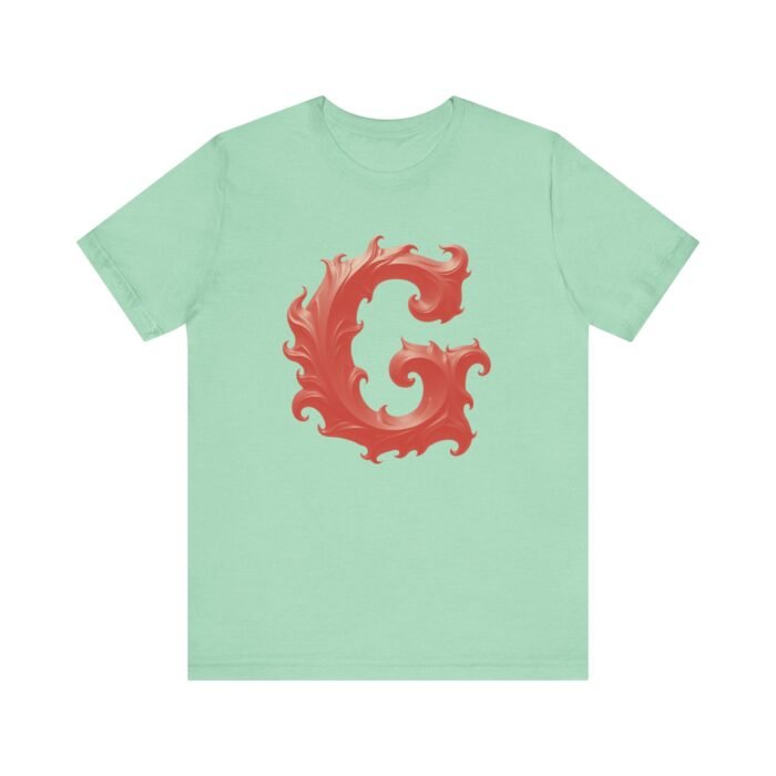 Monogram Initial Letter G Design Unisex Jersey Tee - Stylish & Unique Graphic T-Shirt