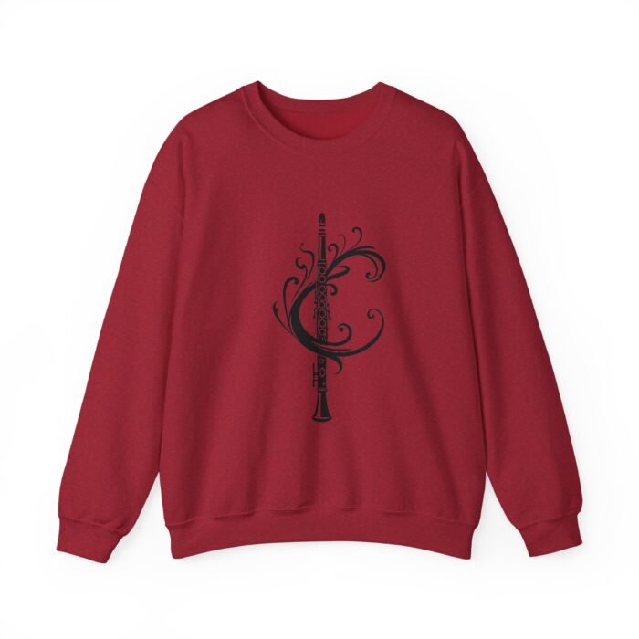 Musical Art Clarinet Sweatshirt - Unisex Sweatshirt for Musicians, Music Lover Gift, Cozy Crewneck, Clarinettist Apparel, Unique Music Design - Image 26