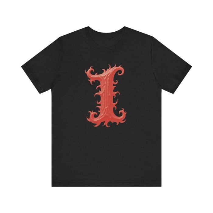 Monogram Initial Letter I Design Unisex Jersey Tee - Perfect for Creative Souls - Image 10