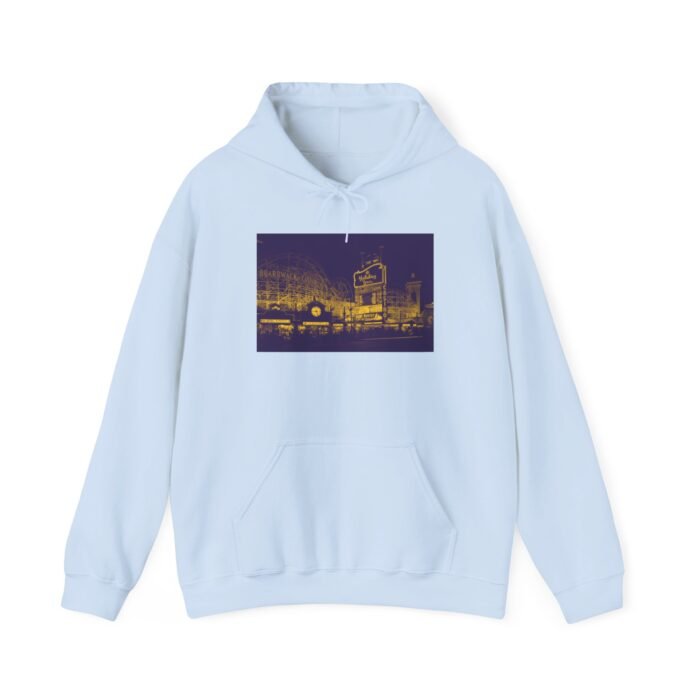 Urban Vibes Boardwalk Hotel/Casino Hooded Sweatshirt - Unisex Heavy Blend™ | Streetwear, Casual Comfort, Graphic Hoodie, Outdoor Apparel, Gift Idea - Image 16