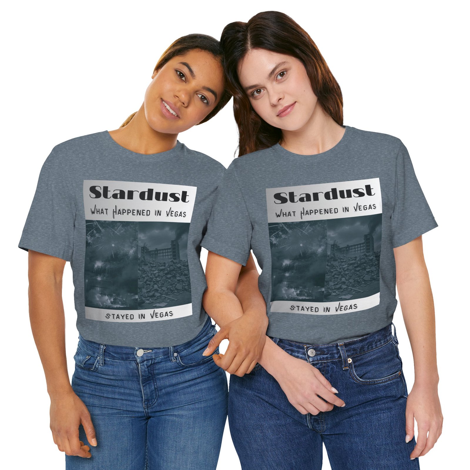 Vintage Stardust Demo Vegas Graphic Tee - Retro Style, Unisex Casual Shirt, Perfect for Events, Gifts, Urban Fashion, Travel Memories - Image 5