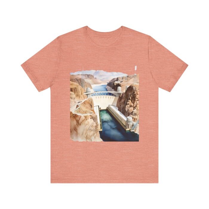 Scenic Hoover Dam Short Sleeve Tee - Nature Lover Shirt, Outdoor Adventure Apparel, Travel Gift, Unisex Graphic Tee - Image 11