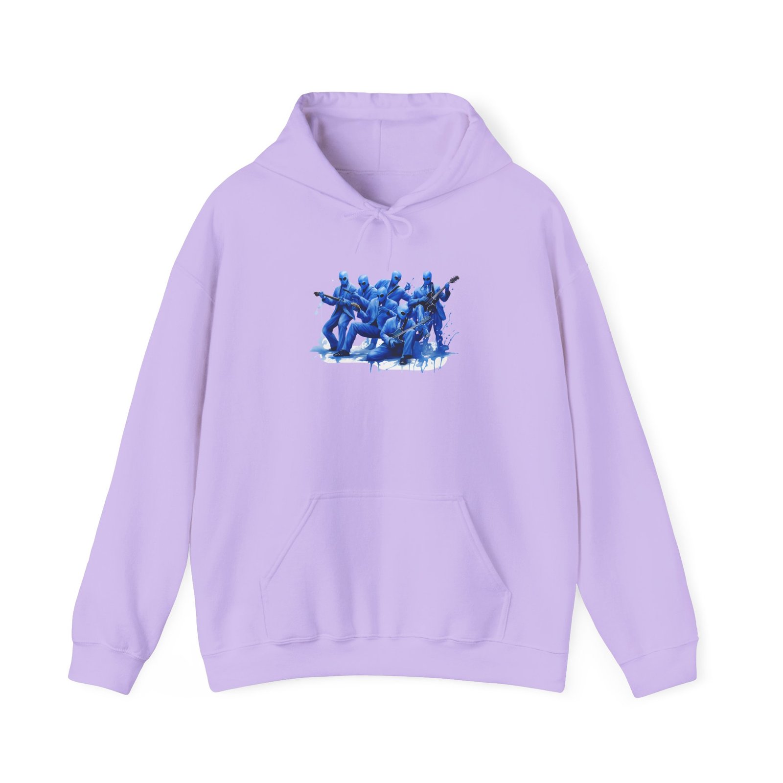 LV Blue Man Group Playful Action Hooded Sweatshirt - Casual Hoodie, Unisex Pullover, Gift for Gamers, Everyday Comfort, Cool Casual Wear - Image 20