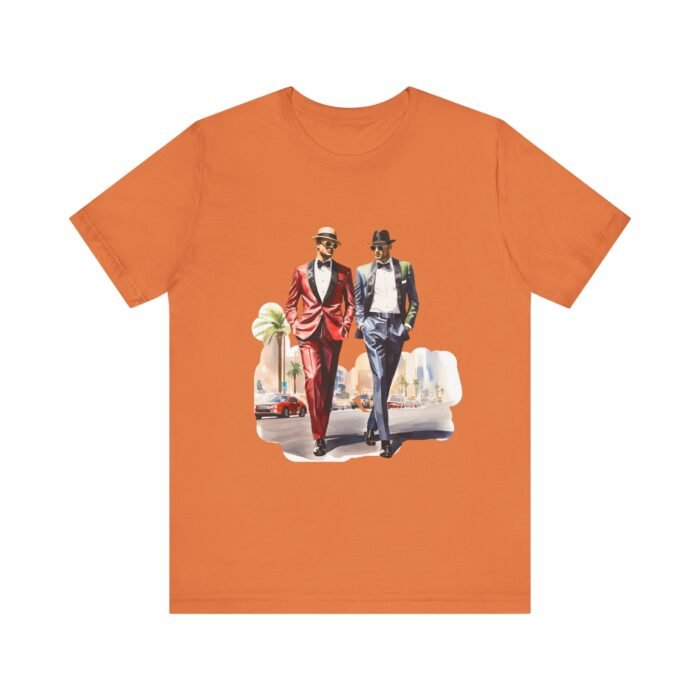 Stylish LV Duo Tee - Unisex Jersey Short Sleeve Tee, Casual Fashion, Gift for Him/Her, Party Wear, Vintage Style