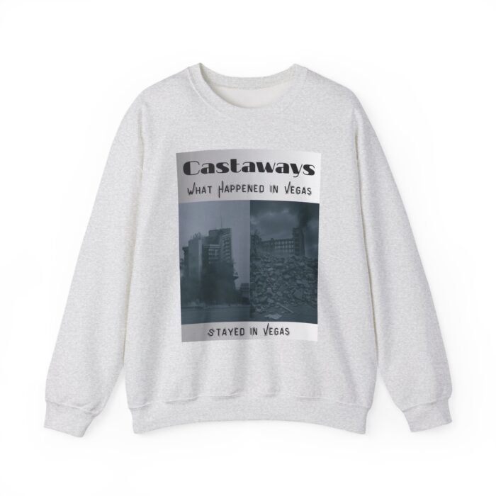 Las Vegas Castaways Demo Sweatshirt - Unisex Crewneck, Cozy Gift, Travel Apparel, Unique Las Vegas Memory, Vintage Style - Image 8