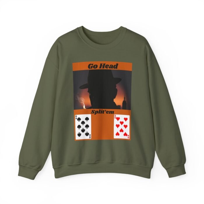 Cool Graphic Blackjack Themed Crewneck Sweatshirt - Gift for Him/Her, Casual Wear, Card Night Apparel, Unisex Fashion Statement - Image 16