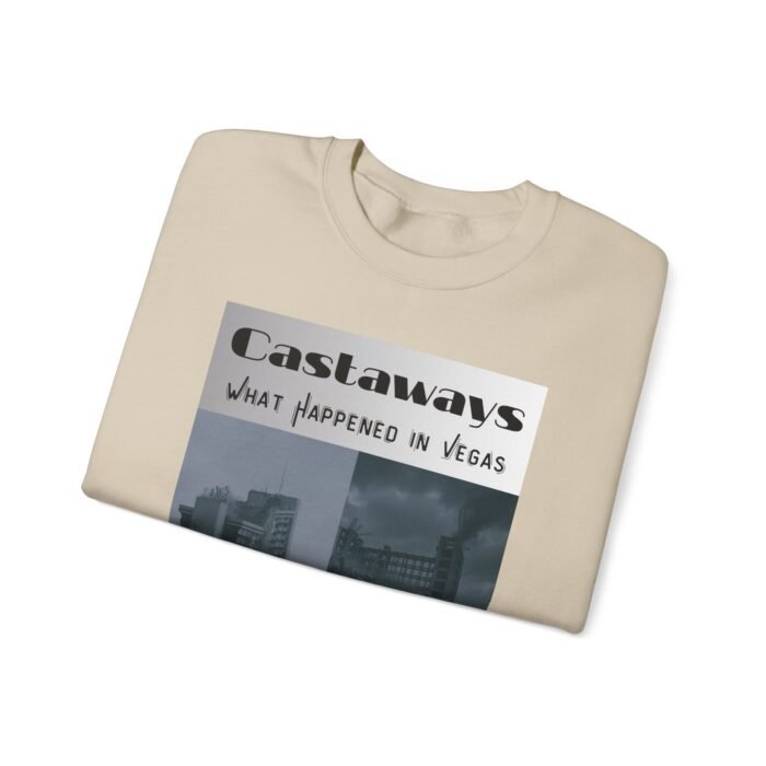 Las Vegas Castaways Demo Sweatshirt - Unisex Crewneck, Cozy Gift, Travel Apparel, Unique Las Vegas Memory, Vintage Style - Image 3