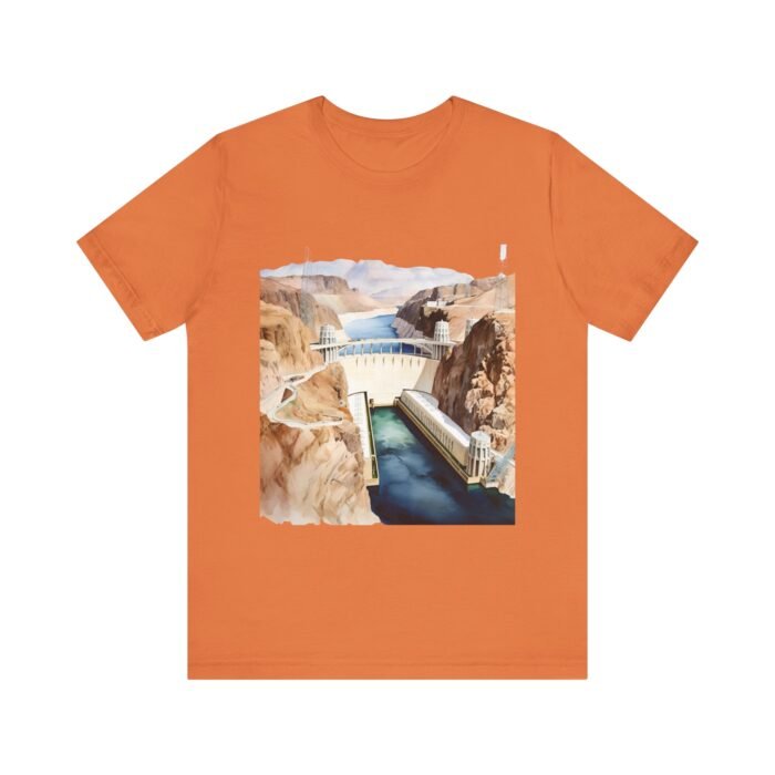Scenic Hoover Dam Short Sleeve Tee - Nature Lover Shirt, Outdoor Adventure Apparel, Travel Gift, Unisex Graphic Tee - Image 17