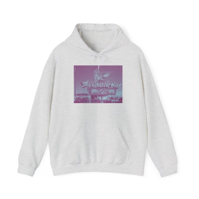 Retro-Inspired Thunderbird Hotel Graphic Hoodie - Unisex Sweatshirt for Cozy Outfits, Perfect Gift for Him/Her, Comfortable Wear - Image 8