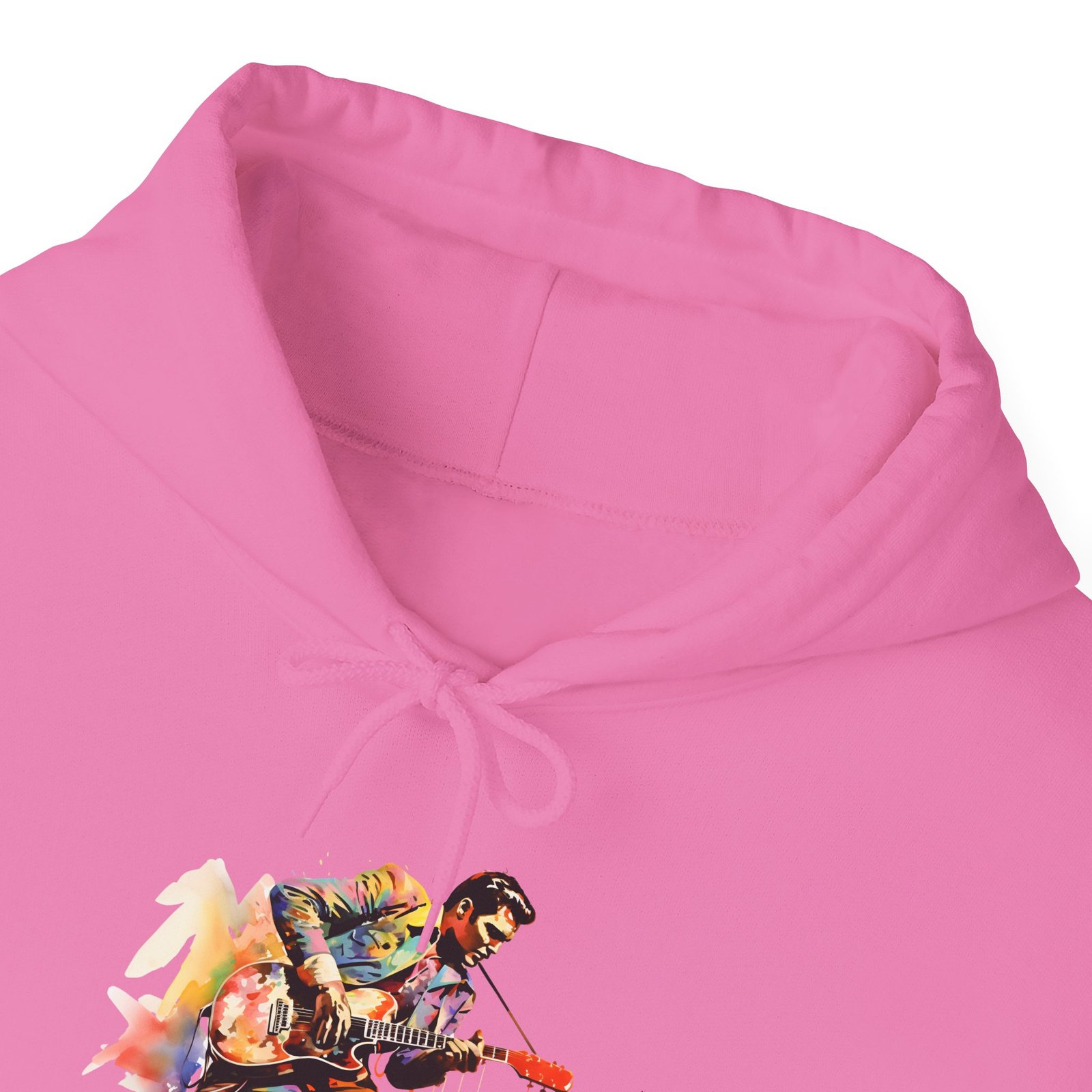 LV Legend Elvis Hooded Sweatshirt - Music Lover Gift, Rock Concert Apparel, Unisex Hoodie, Art Print Sweatshirt - Image 4