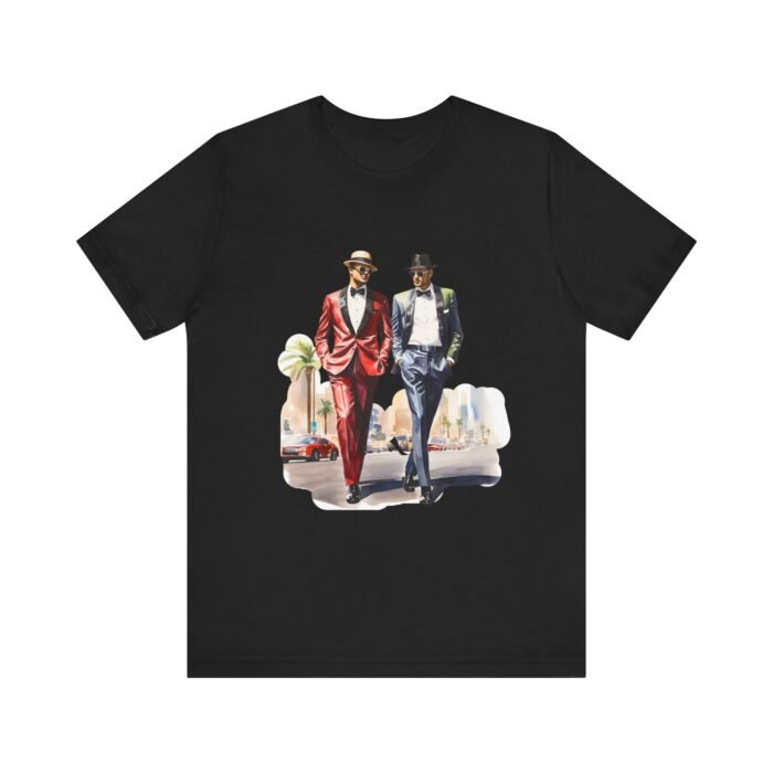 Stylish LV Duo Tee - Unisex Jersey Short Sleeve Tee, Casual Fashion, Gift for Him/Her, Party Wear, Vintage Style - Image 13