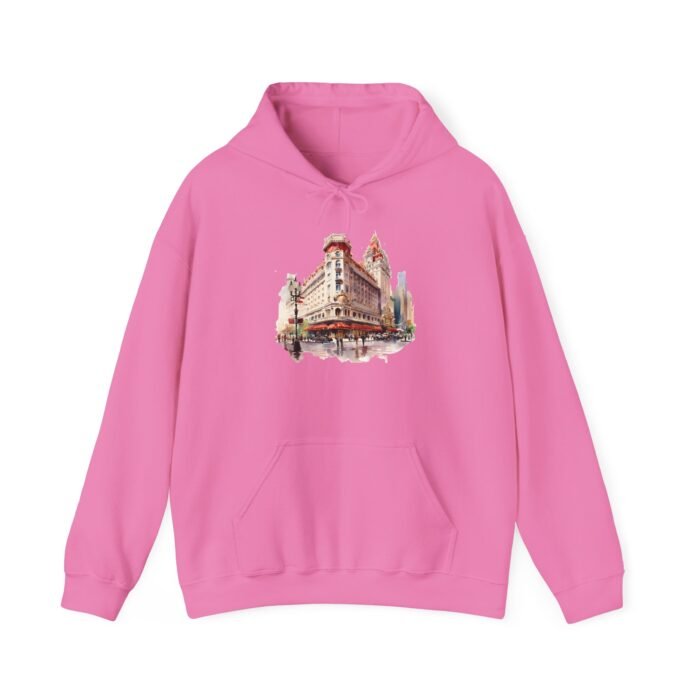 LV Cityscape and Strip Hoodie - Cozy Urban Style Sweatshirt, Perfect Gift for City Lovers, Trendy Graphic Hooded Sweatshirt, Ideal for Travel - Image 24