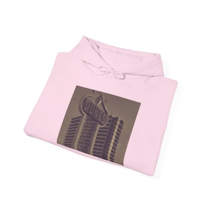 Urban Vibe Dunes Hotel/Casino Hooded Sweatshirt - Cozy Unisex Hoodie, Streetwear Fashion, Graphic Pullovers, Casual Style - Image 3