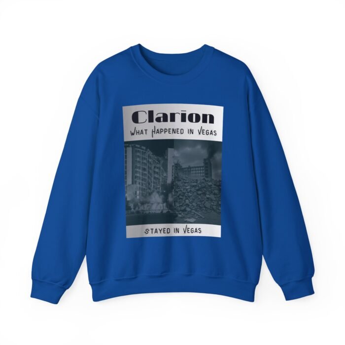 Vintage Vegas Clarion Demo Graphic Sweatshirt - Unisex Crewneck, Ideal for Casual Outfits, Gifts for Him/Her, Perfect for Travel Enthusiasts - Image 20