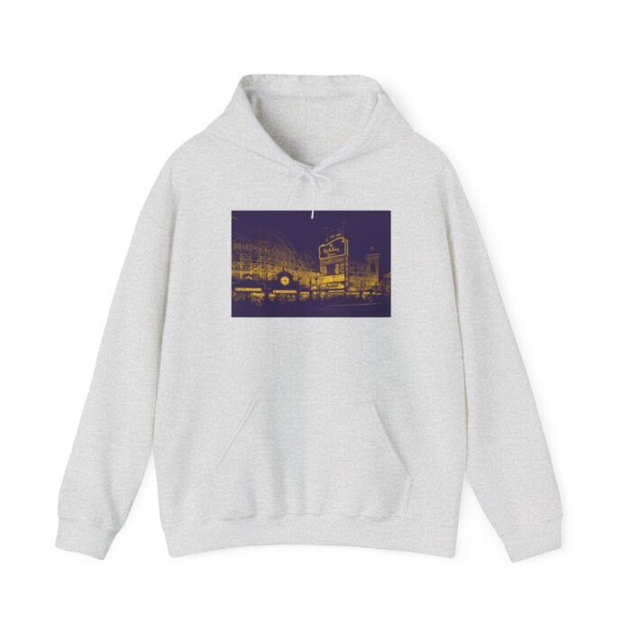 Urban Vibes Boardwalk Hotel/Casino Hooded Sweatshirt - Unisex Heavy Blend™ | Streetwear, Casual Comfort, Graphic Hoodie, Outdoor Apparel, Gift Idea - Image 8