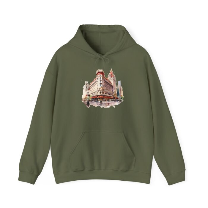 LV Cityscape and Strip Hoodie - Cozy Urban Style Sweatshirt, Perfect Gift for City Lovers, Trendy Graphic Hooded Sweatshirt, Ideal for Travel - Image 16