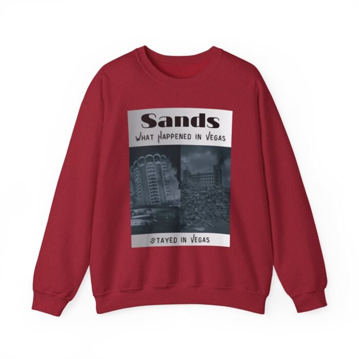 Vintage Vegas Sands Demo Crewneck Sweatshirt - Retro Graphic Sweater, Gift for Travel Lovers, Casual Wear, Unisex Apparel, Easy Everyday Style - Image 26