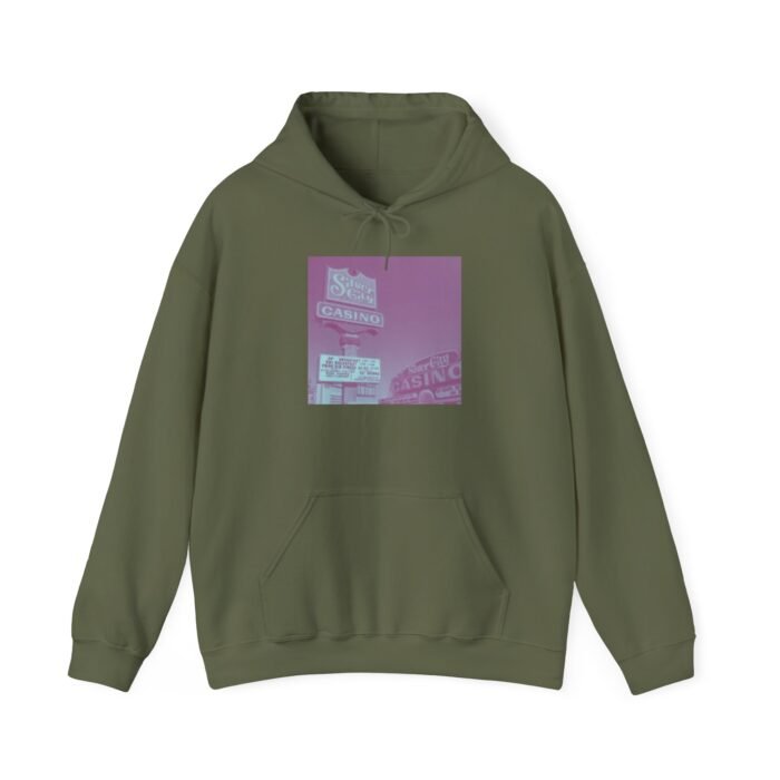 Retro Vintage Silver City Casino Hoodie - Cozy  Sweatshirt for Casual Wear, Perfect for Him/Her, Nostalgic Vibe - Image 14