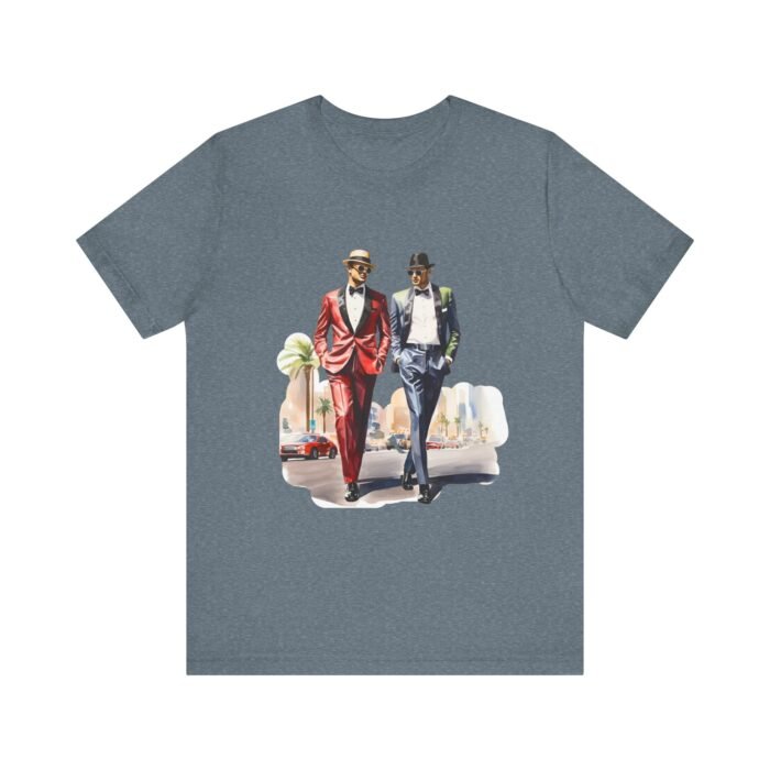 Stylish LV Duo Tee - Unisex Jersey Short Sleeve Tee, Casual Fashion, Gift for Him/Her, Party Wear, Vintage Style - Image 21