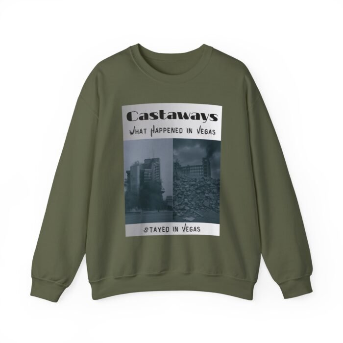Las Vegas Castaways Demo Sweatshirt - Unisex Crewneck, Cozy Gift, Travel Apparel, Unique Las Vegas Memory, Vintage Style - Image 14