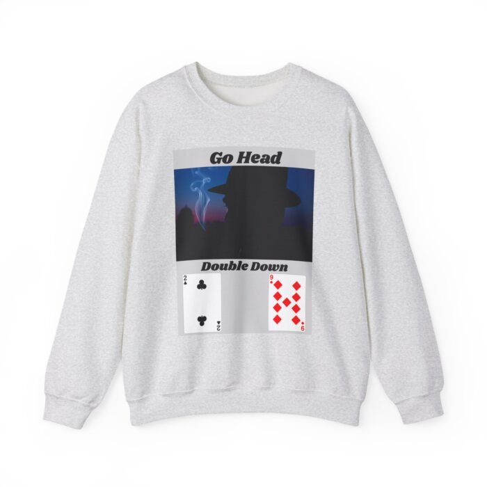 Casino Blackjack Themed Crewneck Sweatshirt - Casual Wear, Gift for Gamers, Cozy Outfit, Unisex Sweatshirt, Card Playing Enthusiast Apparel