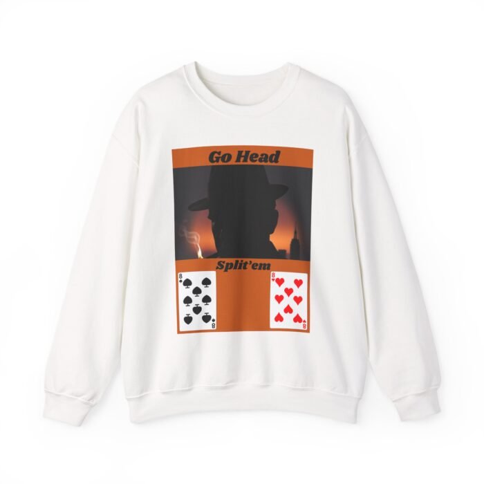 Cool Graphic Blackjack Themed Crewneck Sweatshirt - Gift for Him/Her, Casual Wear, Card Night Apparel, Unisex Fashion Statement - Image 6