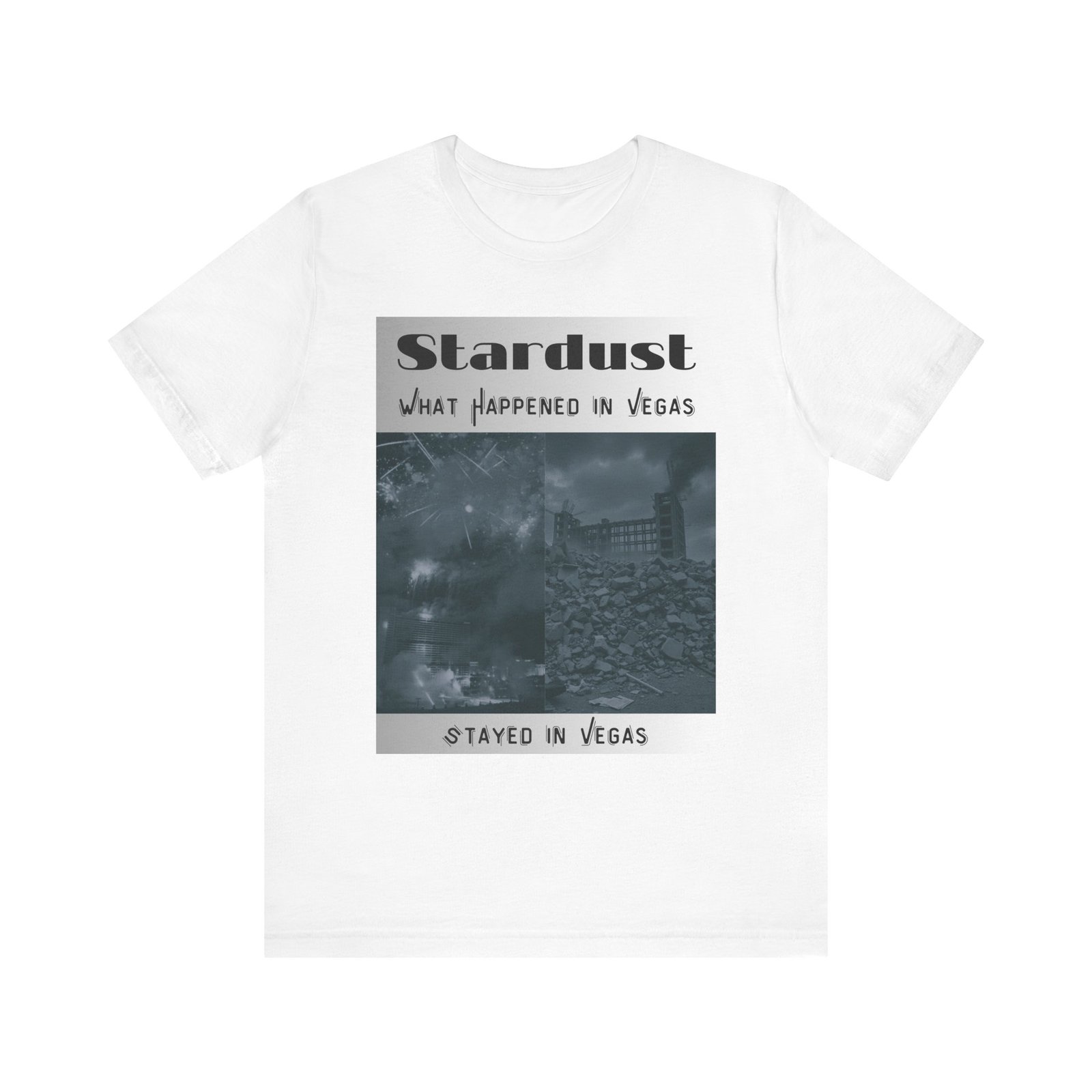 Vintage Stardust Demo Vegas Graphic Tee - Retro Style, Unisex Casual Shirt, Perfect for Events, Gifts, Urban Fashion, Travel Memories - Image 7