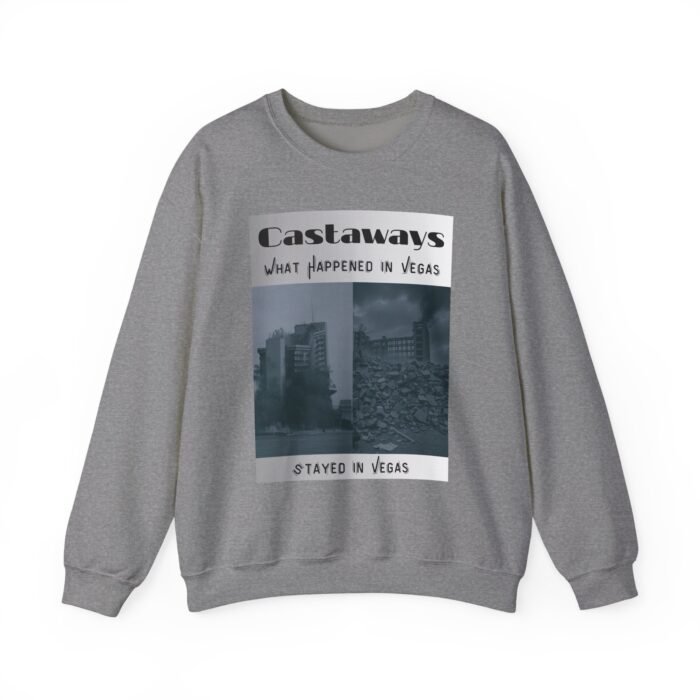 Las Vegas Castaways Demo Sweatshirt - Unisex Crewneck, Cozy Gift, Travel Apparel, Unique Las Vegas Memory, Vintage Style - Image 16