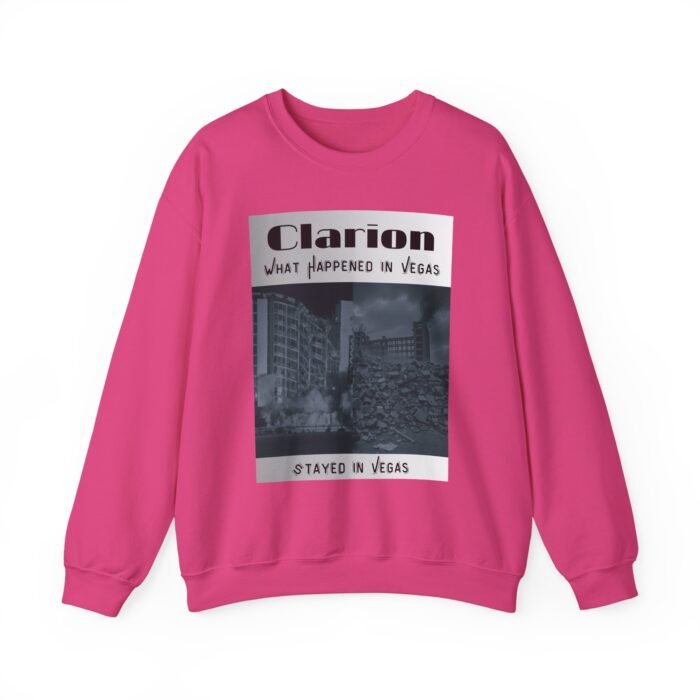 Vintage Vegas Clarion Demo Graphic Sweatshirt - Unisex Crewneck, Ideal for Casual Outfits, Gifts for Him/Her, Perfect for Travel Enthusiasts - Image 24