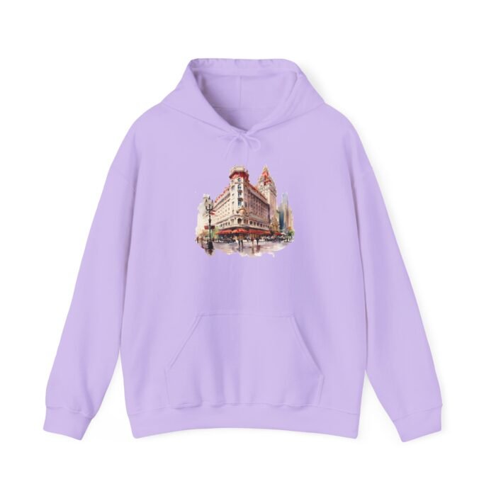 LV Cityscape and Strip Hoodie - Cozy Urban Style Sweatshirt, Perfect Gift for City Lovers, Trendy Graphic Hooded Sweatshirt, Ideal for Travel - Image 22