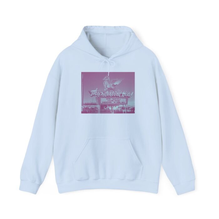 Retro-Inspired Thunderbird Hotel Graphic Hoodie - Unisex Sweatshirt for Cozy Outfits, Perfect Gift for Him/Her, Comfortable Wear - Image 16