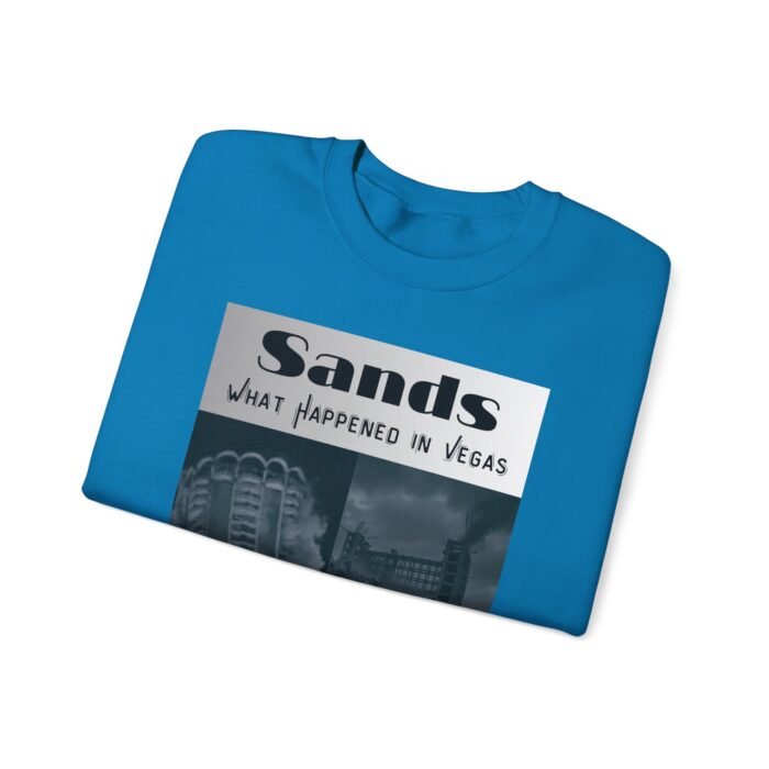 Vintage Vegas Sands Demo Crewneck Sweatshirt - Retro Graphic Sweater, Gift for Travel Lovers, Casual Wear, Unisex Apparel, Easy Everyday Style - Image 3