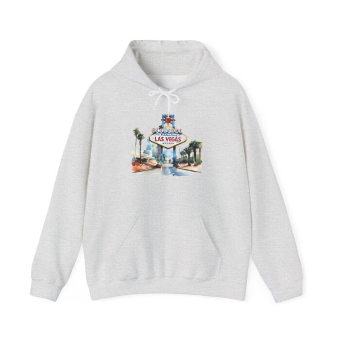 Las Vegas Vibes Welcome Sign Unisex Hoodie, Travel Souvenir Sweatshirt, Cozy Gift, Las Vegas Apparel, Casual Layering - Image 8