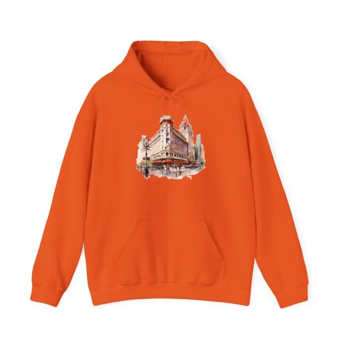 LV Cityscape and Strip Hoodie - Cozy Urban Style Sweatshirt, Perfect Gift for City Lovers, Trendy Graphic Hooded Sweatshirt, Ideal for Travel - Image 14