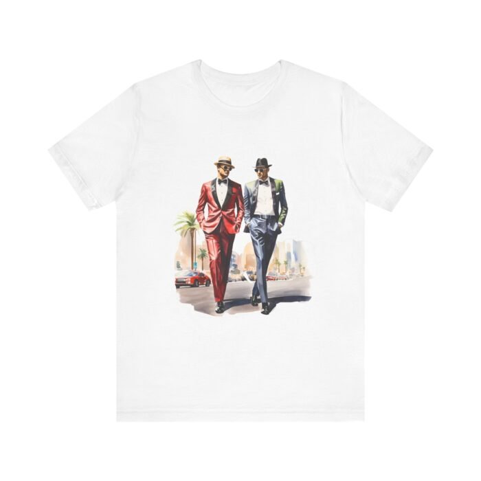 Stylish LV Duo Tee - Unisex Jersey Short Sleeve Tee, Casual Fashion, Gift for Him/Her, Party Wear, Vintage Style - Image 7