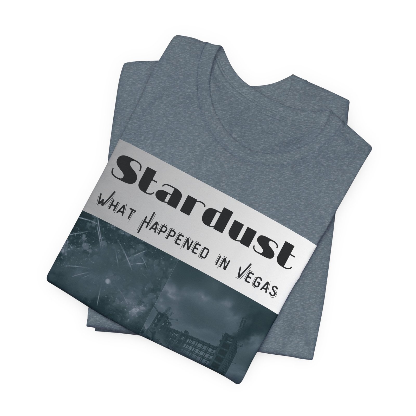 Vintage Stardust Demo Vegas Graphic Tee - Retro Style, Unisex Casual Shirt, Perfect for Events, Gifts, Urban Fashion, Travel Memories - Image 3
