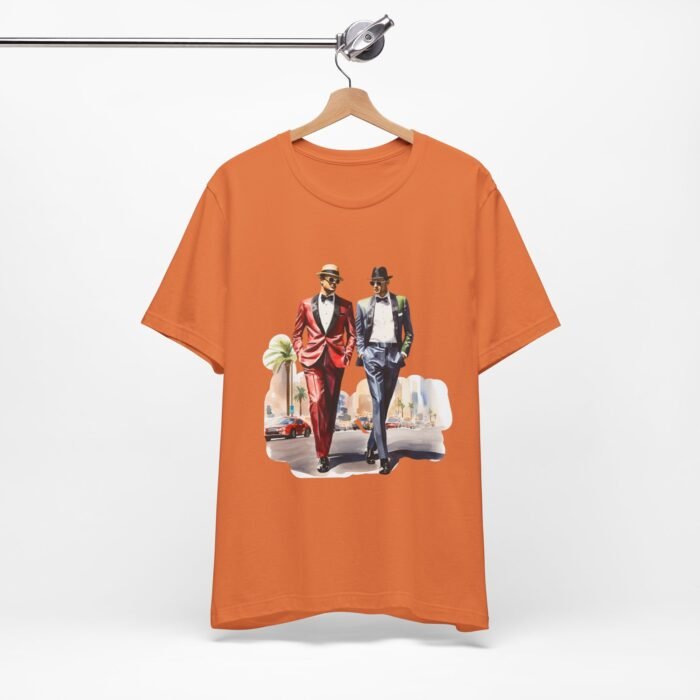 Stylish LV Duo Tee - Unisex Jersey Short Sleeve Tee, Casual Fashion, Gift for Him/Her, Party Wear, Vintage Style - Image 3